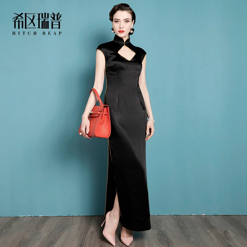 【希区瑞普特卖】2024夏装名媛宴会晚礼服复古修身包臀旗袍Q0053