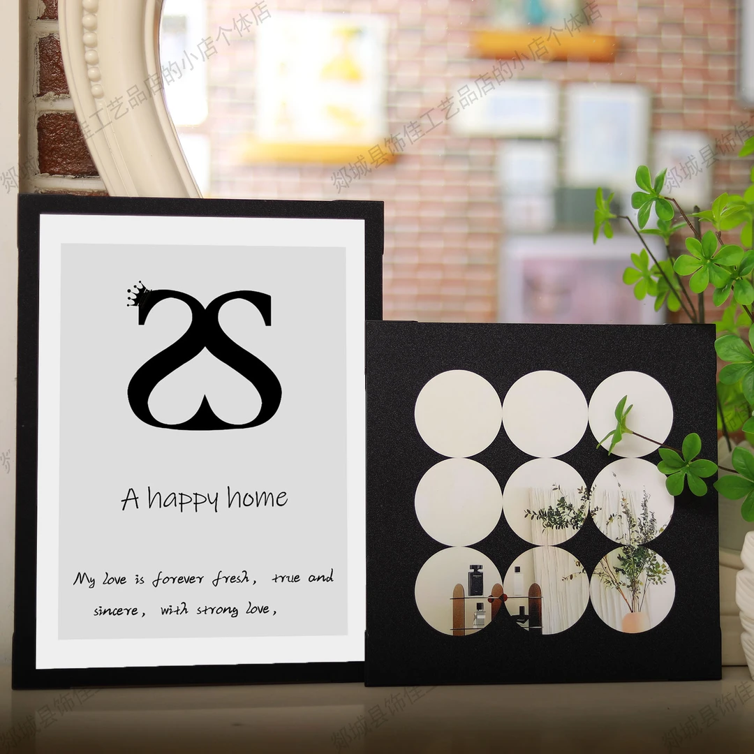 升级款磨砂细闪画ins风北艺术天鹅北欧艺术极简装饰画桌面摆件画