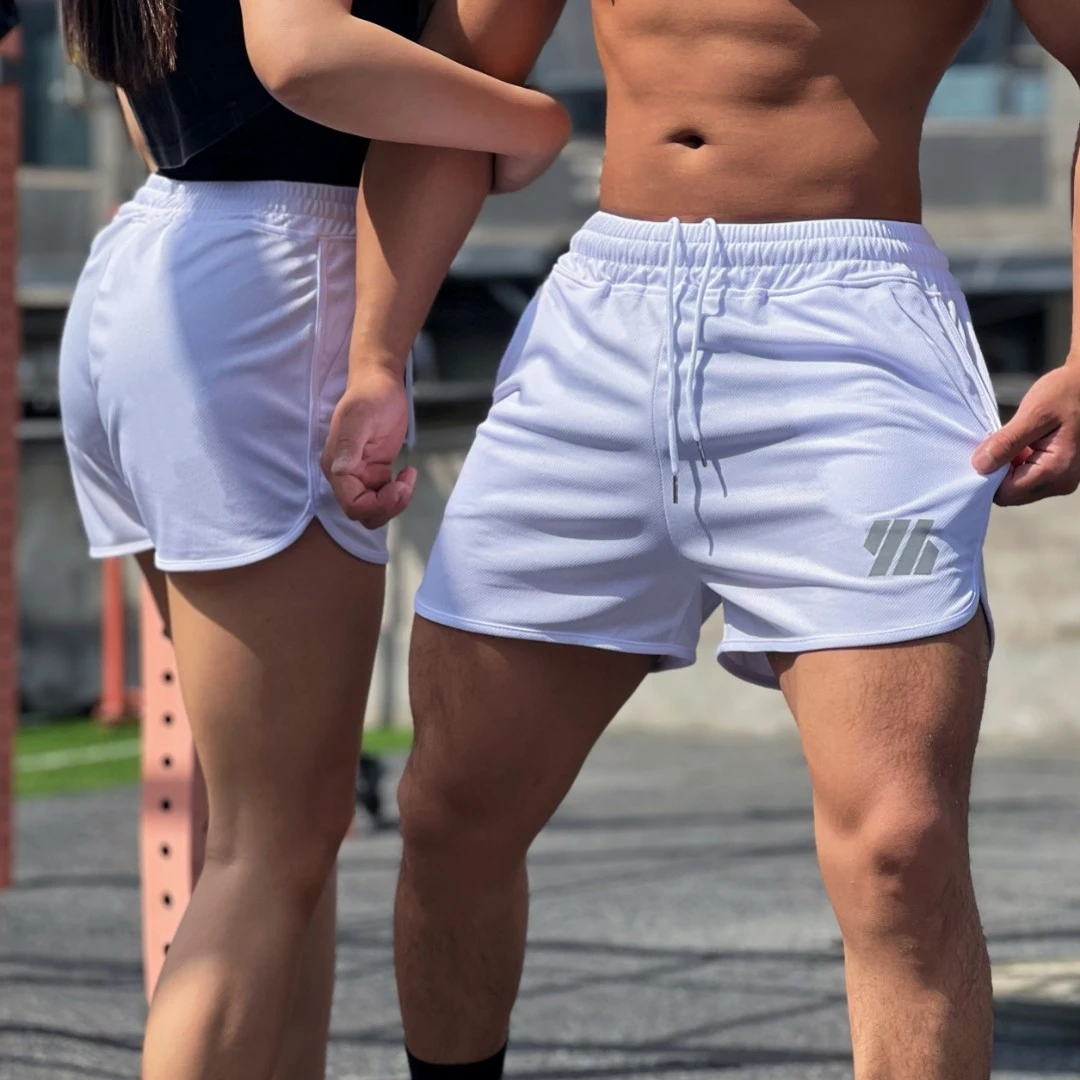 男女夏季跑步运动短裤健身篮球速干三分裤休闲训练撸铁深蹲透气裤