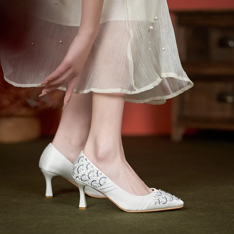 零尚舞度《云鳞》2024新款新中式国风配旗袍单鞋公主鞋女 3360