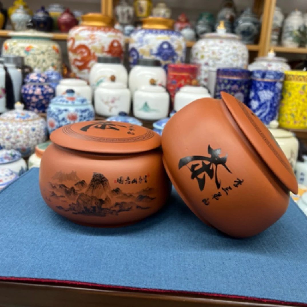 临时紫砂小号茶饼罐李三弟的茶密封罐醒茶罐一罐多用