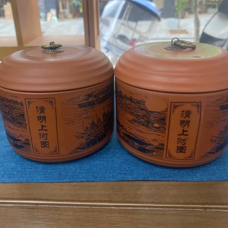 微瑕紫砂小号清明上河图（50克）