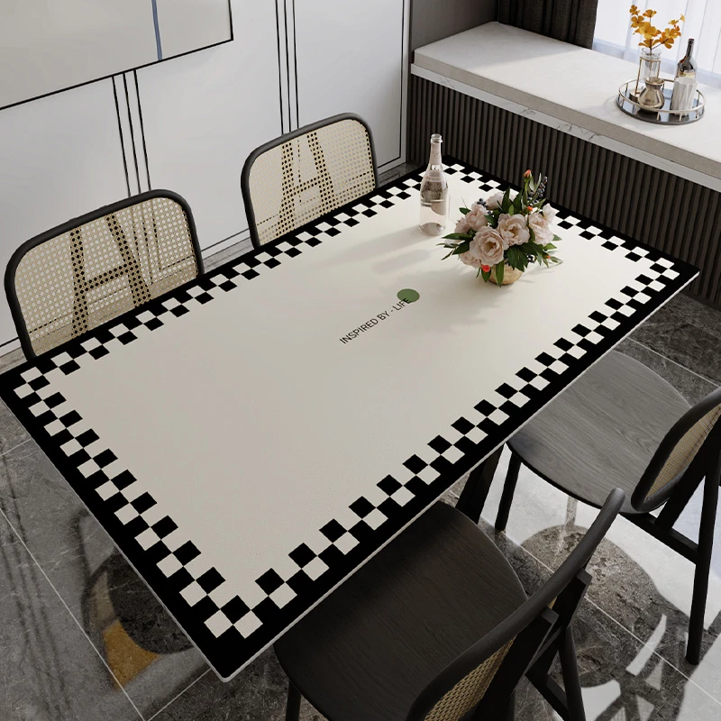 米雷桌布防水防油免洗网红桌布直播pvc可擦免洗餐桌垫隔热茶几垫
