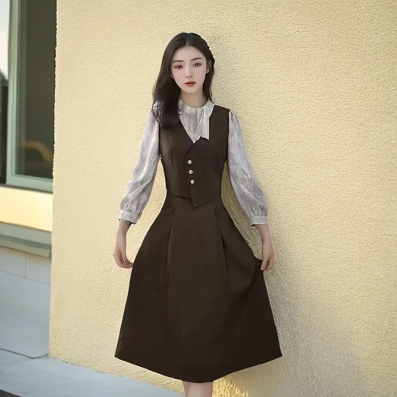 025#【木兮兮专属】2024年秋冬季新款气质显瘦百搭休闲时尚连衣裙