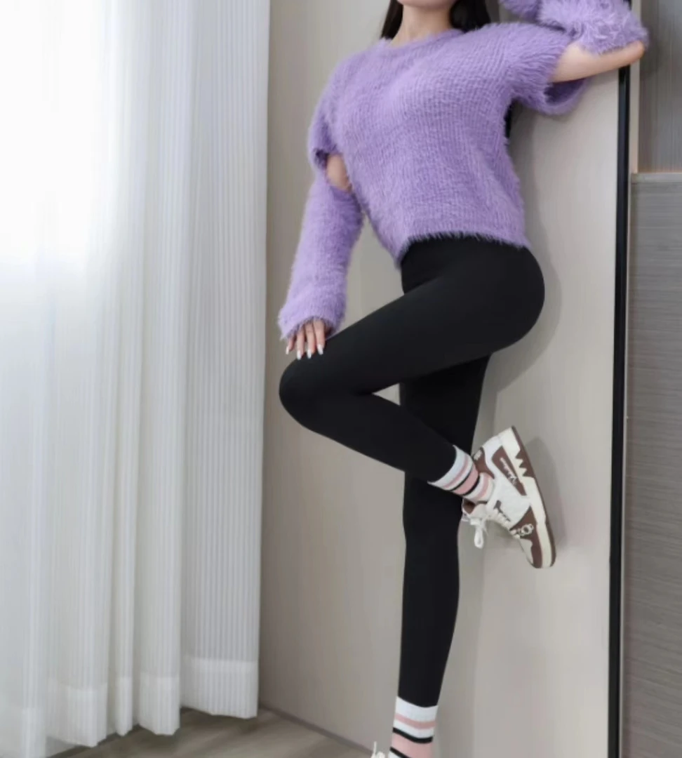 8601#【木兮兮专属】2025秋冬季新洋气时尚裸感无痕显瘦芭比打底裤