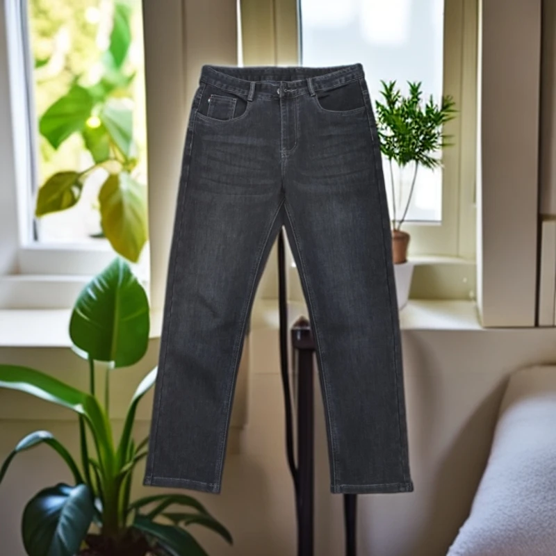 9223#蓝【木兮兮专属】2024秋冬季新款男士时尚显瘦舒适百搭牛仔裤