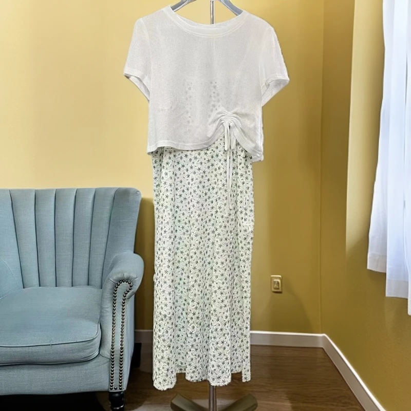 267【木兮兮专属】2024年夏季新款气质修身显瘦时尚中长款连衣裙