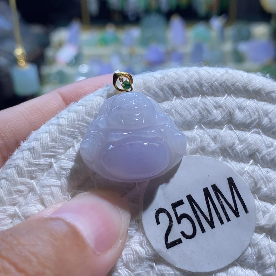 【闪购商品】翡翠吊坠(不含链)18K金镶嵌