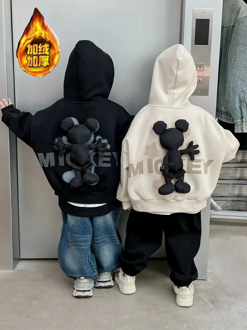 亲子款童装儿童外套男童春秋装2024新款中小童连帽卫衣宝宝薄开衫