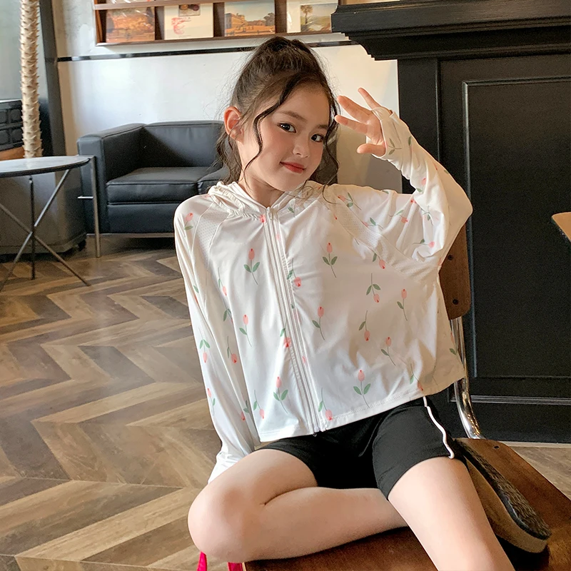 【现货】原创女童防晒衣夏季薄款儿童防紫外线衣服大童防晒衫外套