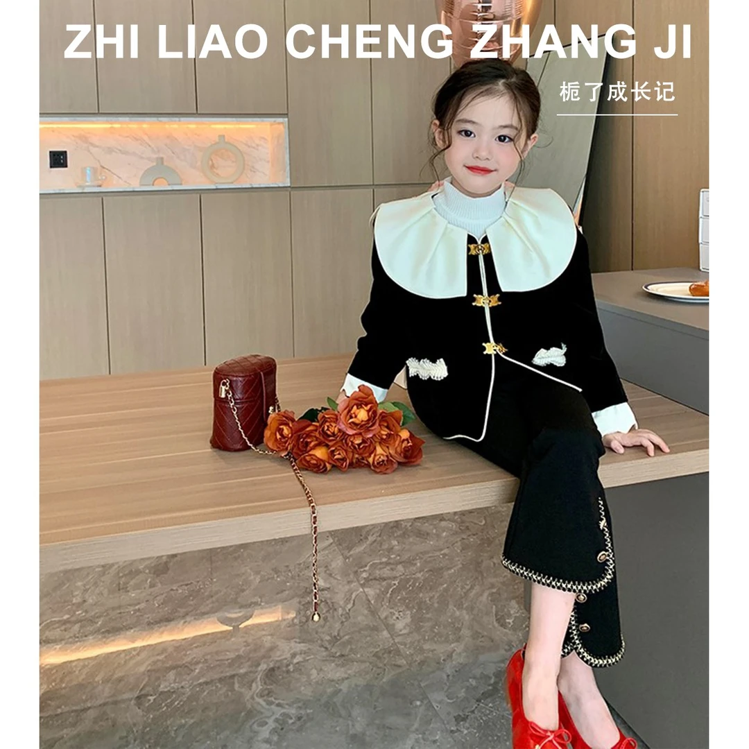 【清仓福利款】小香风外套儿童春装2023新款韩版女孩童装上衣洋气