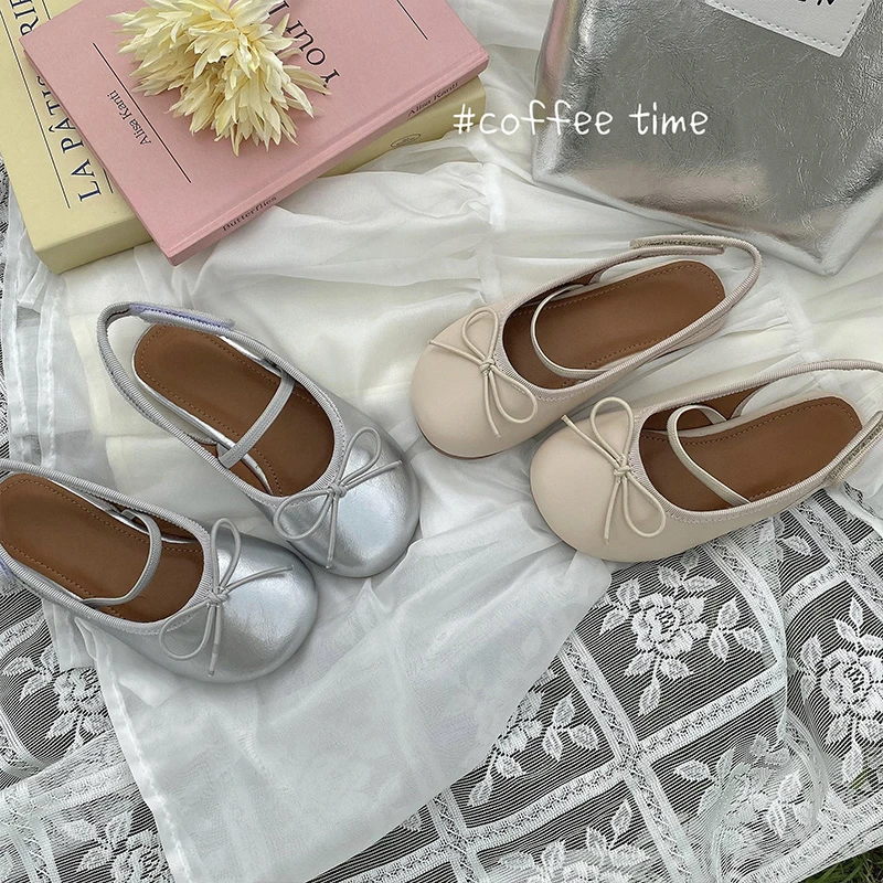 栀了成长记女童凉鞋夏季韩版儿童包头公主鞋小女孩蝴蝶结软底皮鞋