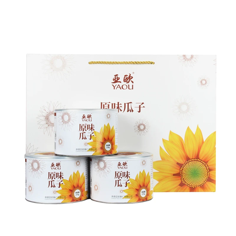 亚欧葵花籽原味瓜子坚果炒货零食炒制过年葵花籽瓜子新年货礼盒装