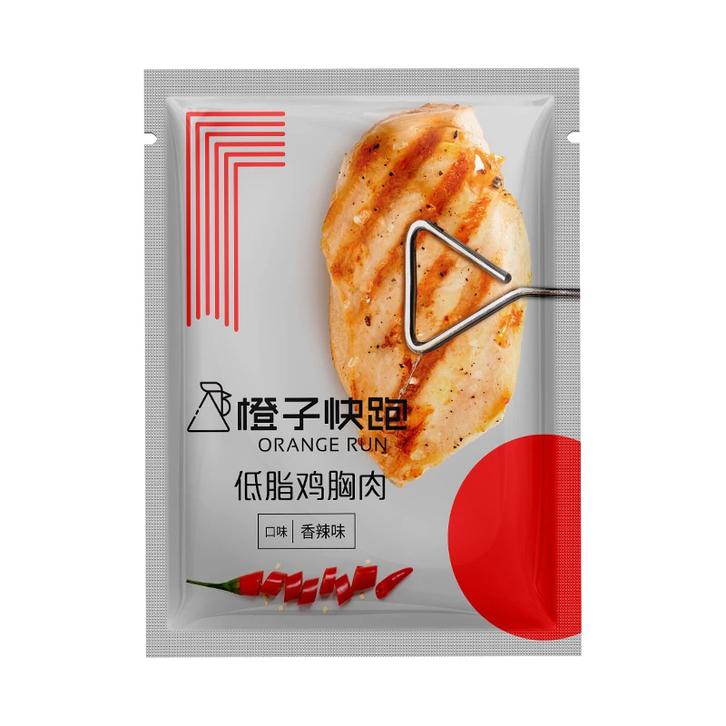 10.1到期清仓！橙子快跑高蛋白健身即食鸡胸肉香辣口味1kg散装