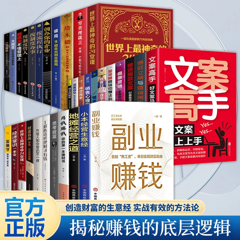 【财富自由】副业赚钱地摊经营小本经营之道开发思维实现财富自由