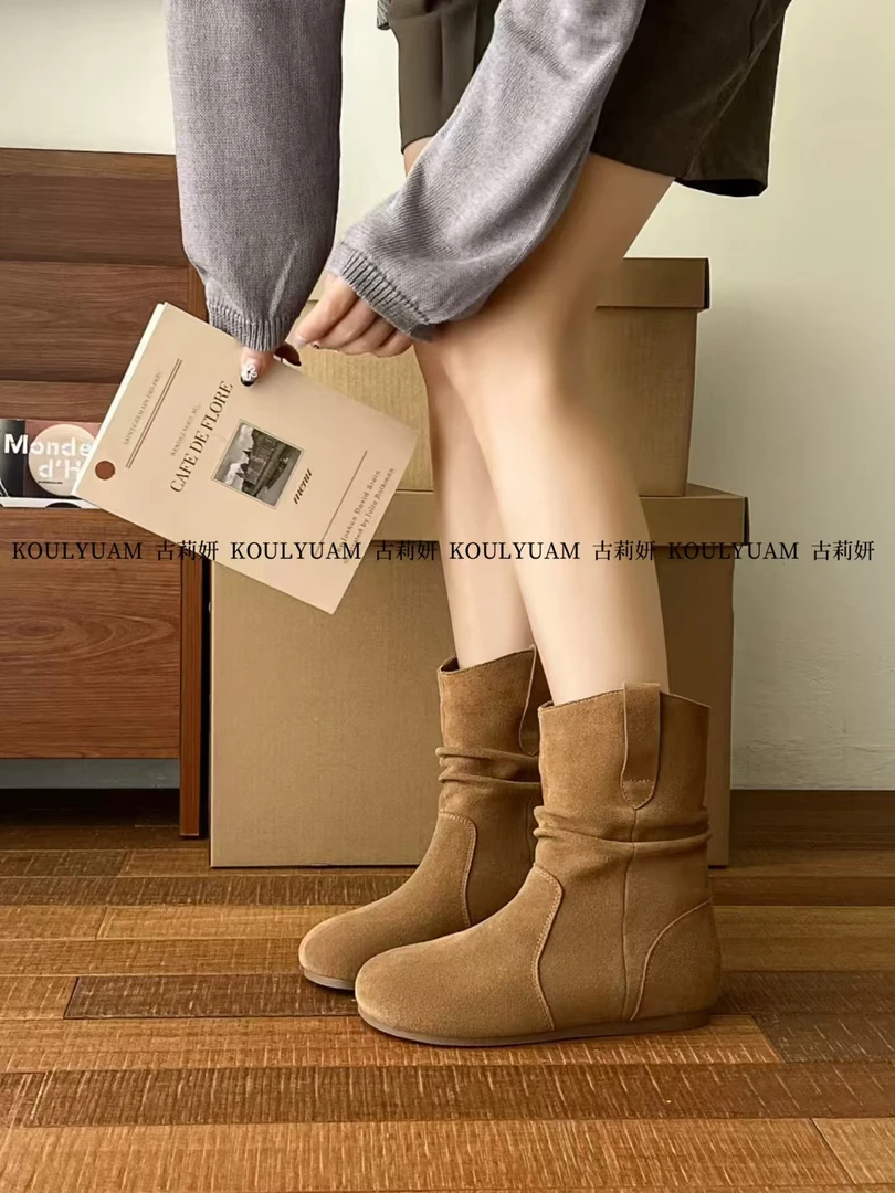 66122单内秋款复古时髦英伦风马丁靴短靴百搭休闲靴子