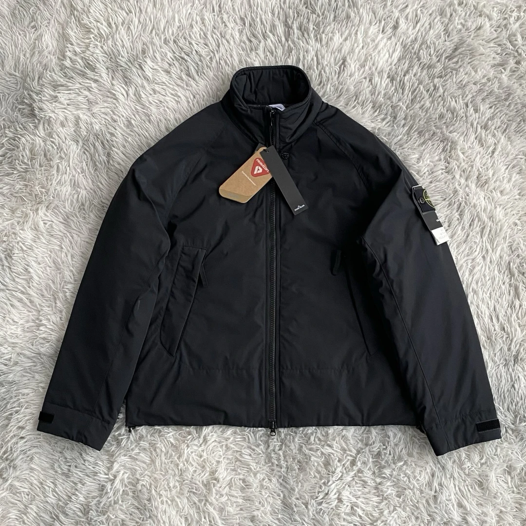 全新带吊牌 Stone Island石头岛P棉立领棉服夹克 黑色 专柜7K