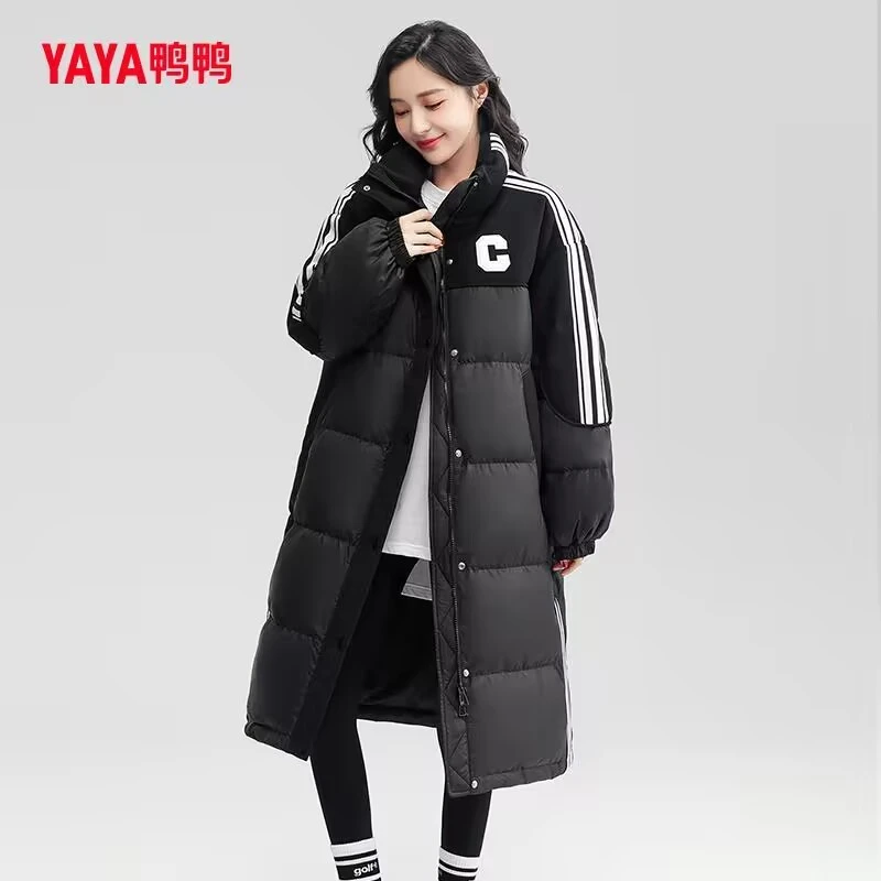 YAYA/鸭鸭（旗舰）气质简约女冬时尚设计感羽绒服YE2B623975X