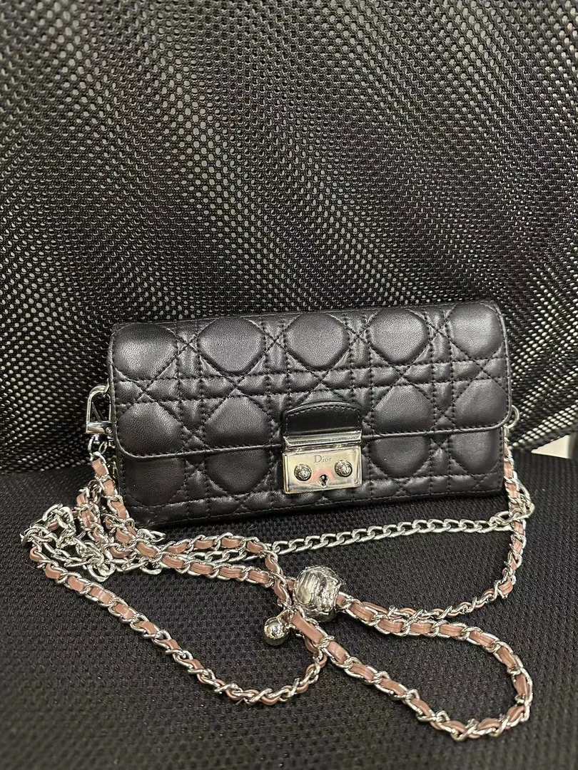 95新 DIOR/迪奥 dior黑色钱包/6245468