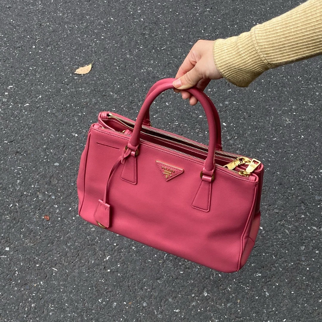 95新 Prada/普拉达 prada普拉达单肩斜挎粉色包/6762383