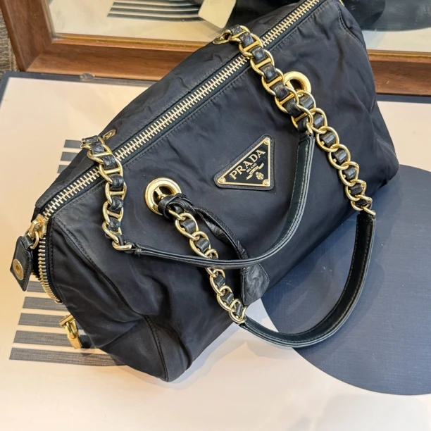 95新 Prada/普拉达 prada链条单肩包/4227002