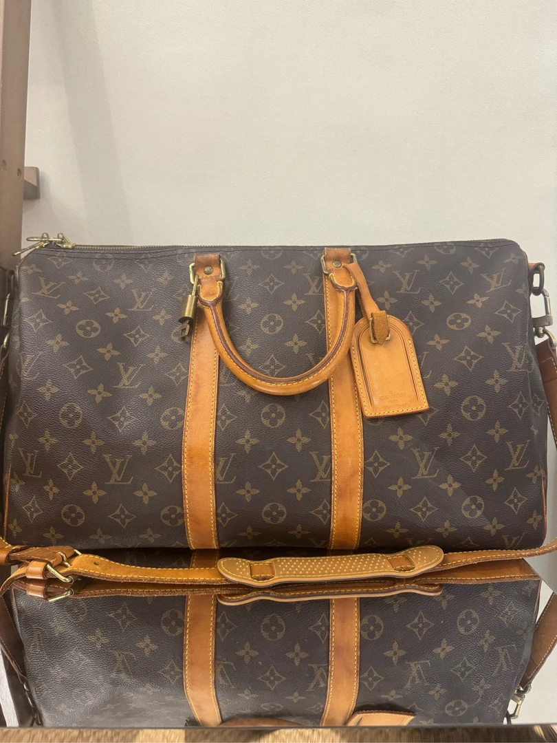 95新 LouisVuitton/路易威登 lv keepall 45肩带款旅行包/9457657