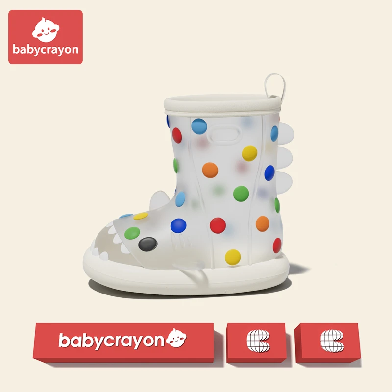 babycrayon儿童雨鞋亲子男女童宝宝雨靴可爱防滑成人水鞋2025新款