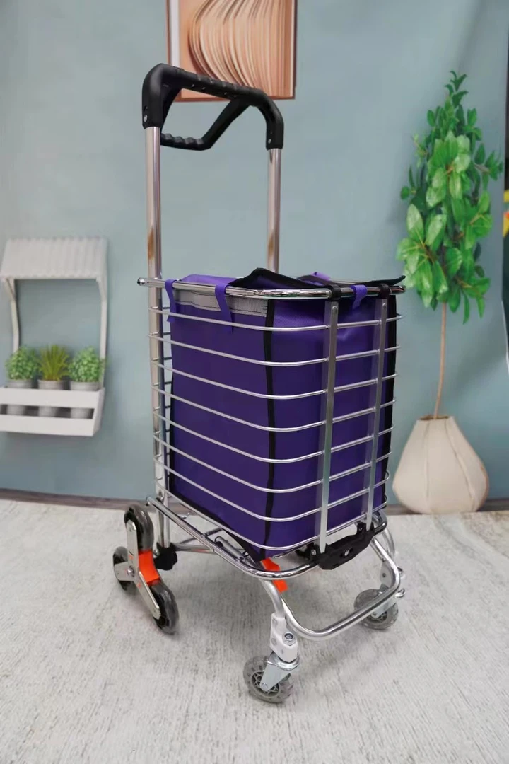 买菜车小拉车家用购物车爬楼可折叠便携老人置物架车推旋转车