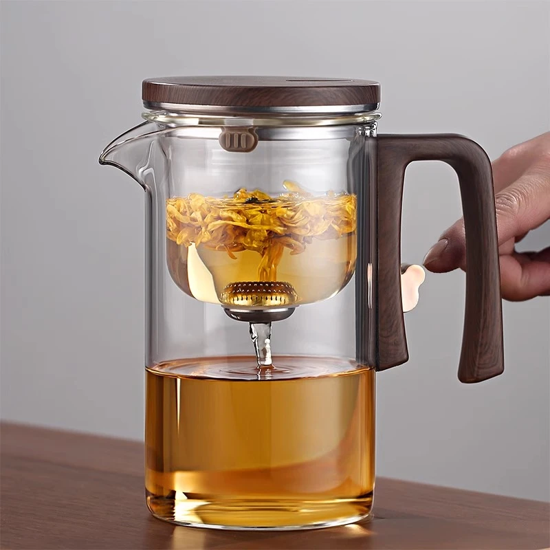 飘逸杯泡茶壶茶水分离家用透明神器磁吸泡茶器玻璃过滤冲茶壶茶具