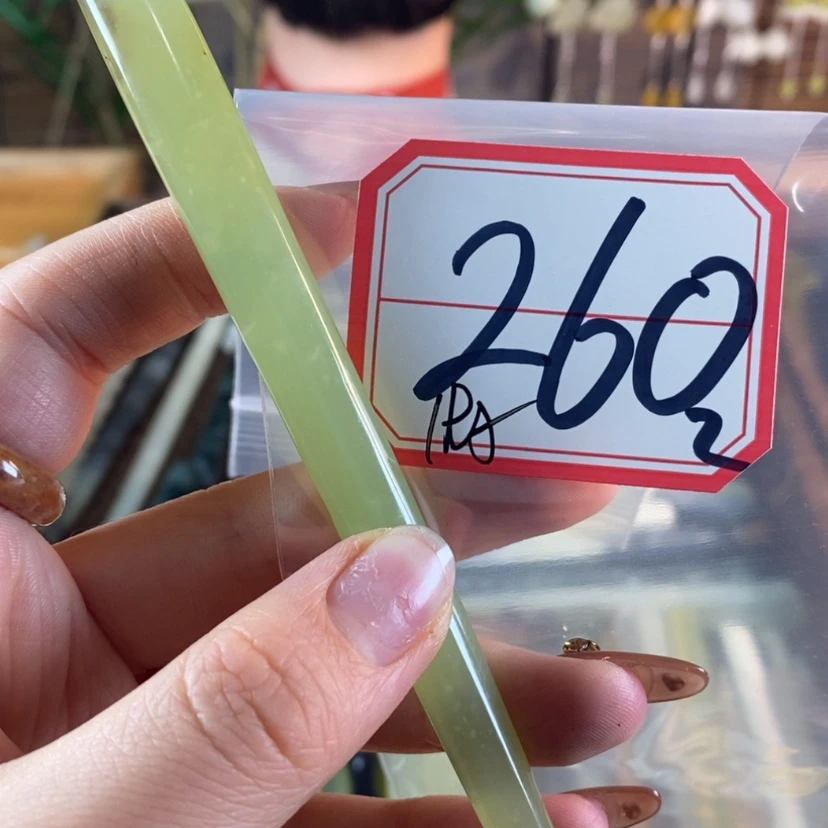 【闪购商品】蛇纹石玉发饰未镶嵌总****