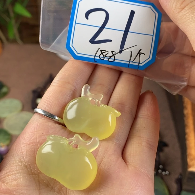 【闪购商品】蛇纹石玉发饰未镶嵌