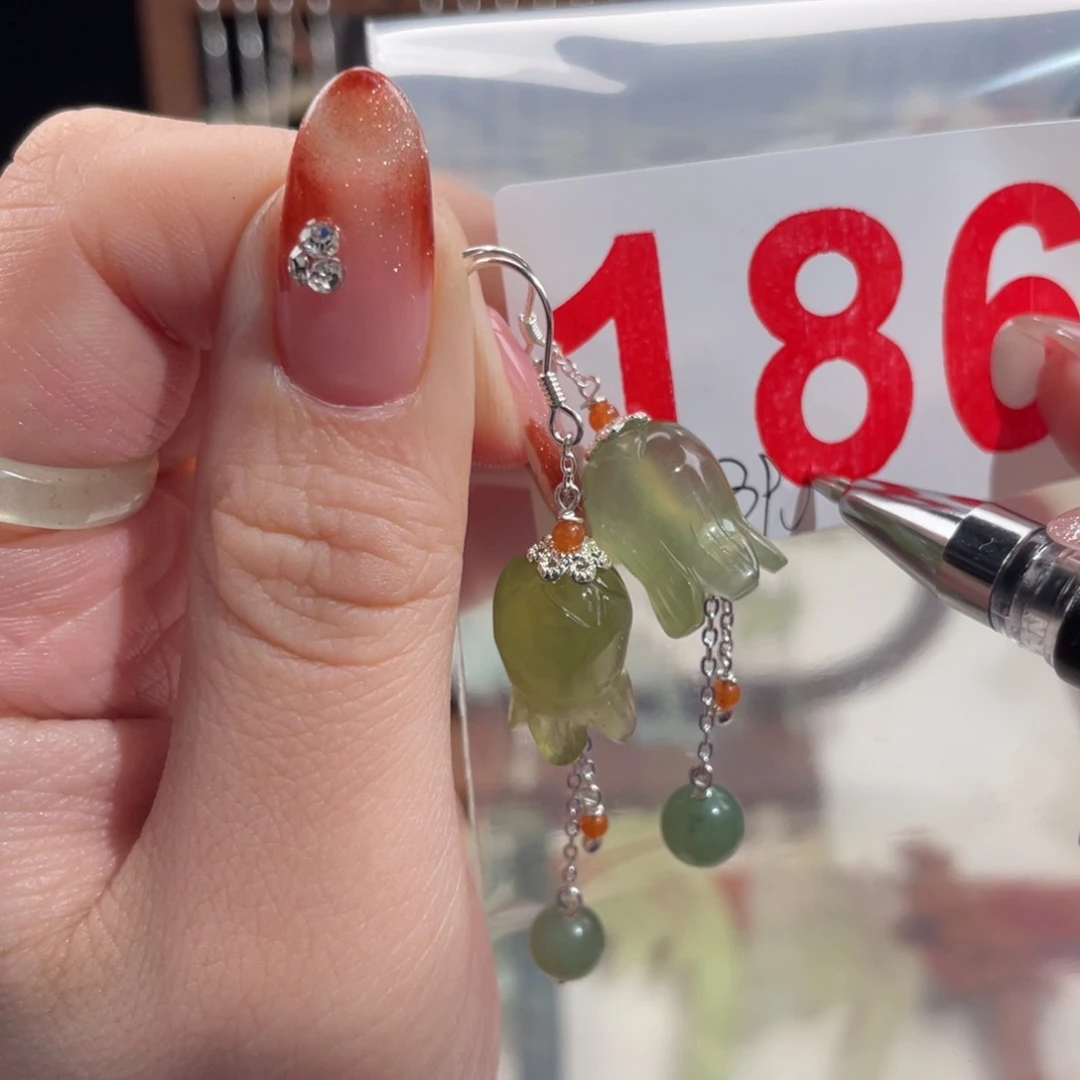 蛇纹石玉发饰未镶嵌l****幂