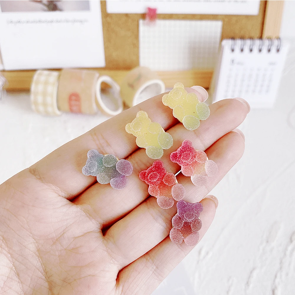 小熊仿真软糖食物图钉diy可爱创意手工毛毡照片墙大头按钉ins风