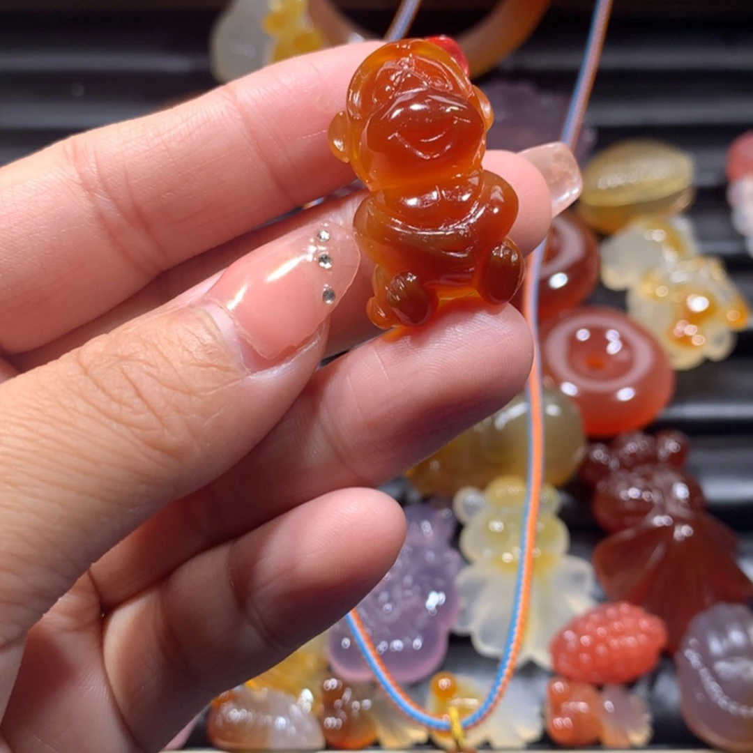 【闪购商品】玛瑙/玉髓颈饰未镶嵌喜****儿