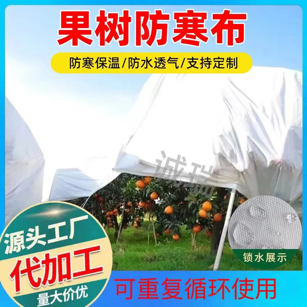 柑橘果园果树防寒布保温膜防水透气防冻农用无纺布
