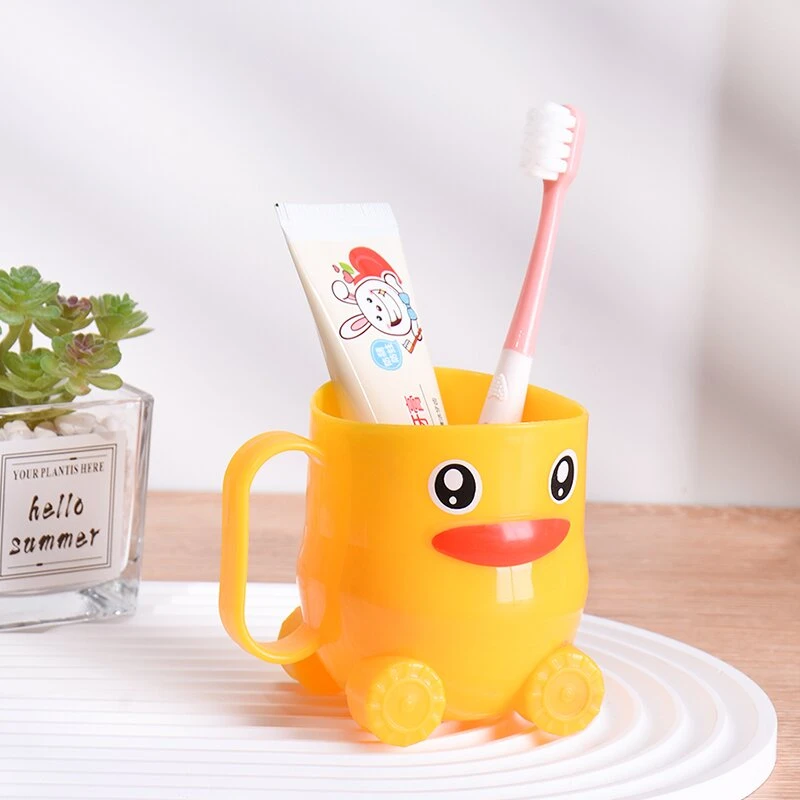 儿童卡通宝宝可爱洗漱家用牙刷简约加厚刷牙漱口杯杯子小黄牙缸