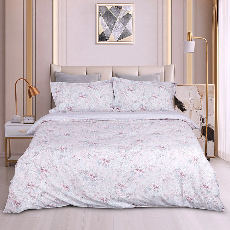 【鸟语花香】纯棉全棉40支柔软亲肤四件套简约四季可用床上用品