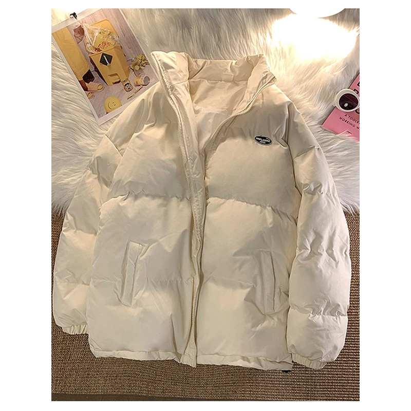 情侣棉服2023年新款女潮ins冬季韩版宽松短款面包服棉袄加厚外套