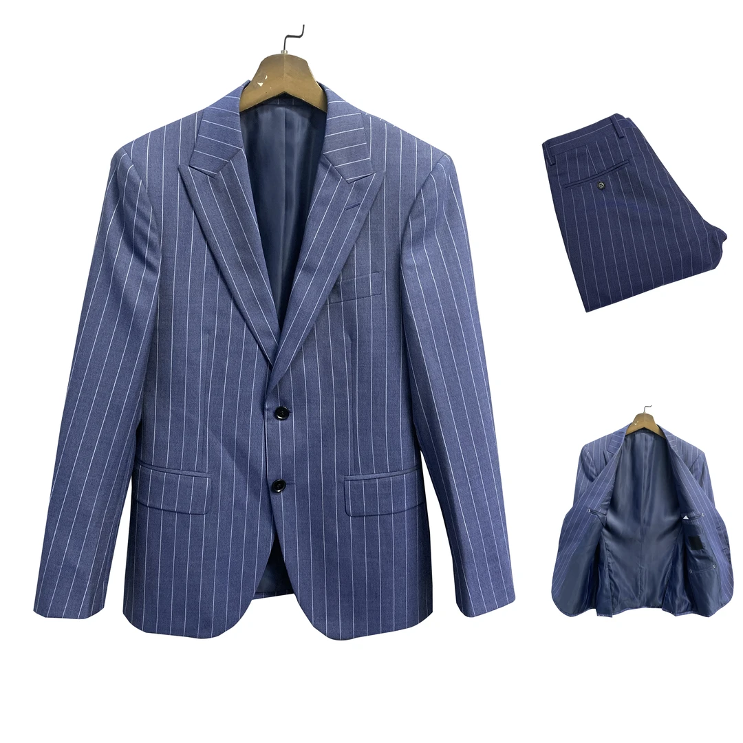 堡套装【桑蚕丝+美丽诺羊毛】新意式西服四季款羊毛套西69051A