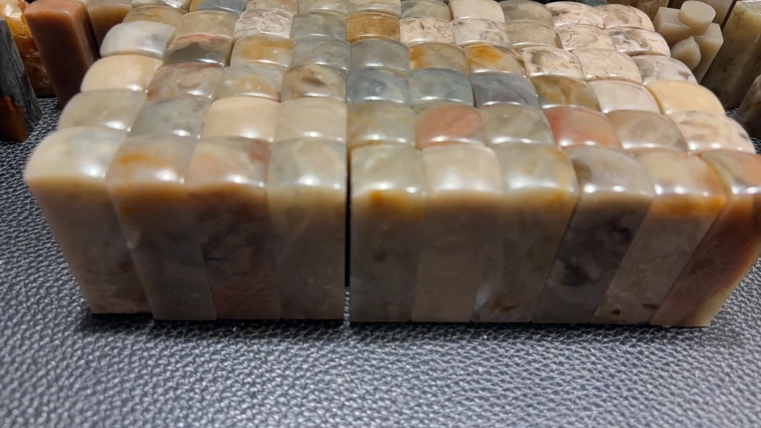 伊犁石印石素章一组9枚2.0*2.0*6.0