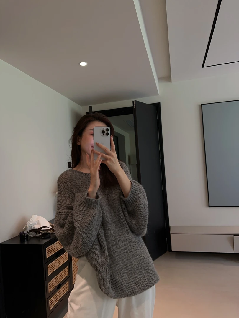 ［IAMMEIYA］--大骨架穿搭 夜幕流星毛衣241