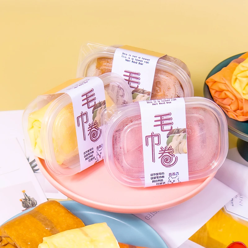 圣士食品手工鲜奶毛巾卷120g*8盒