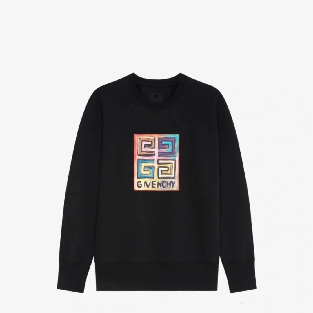 GIVENCHY纪梵希  Josh Smith联名系列 logo印花修身圆领卫衣 BJ