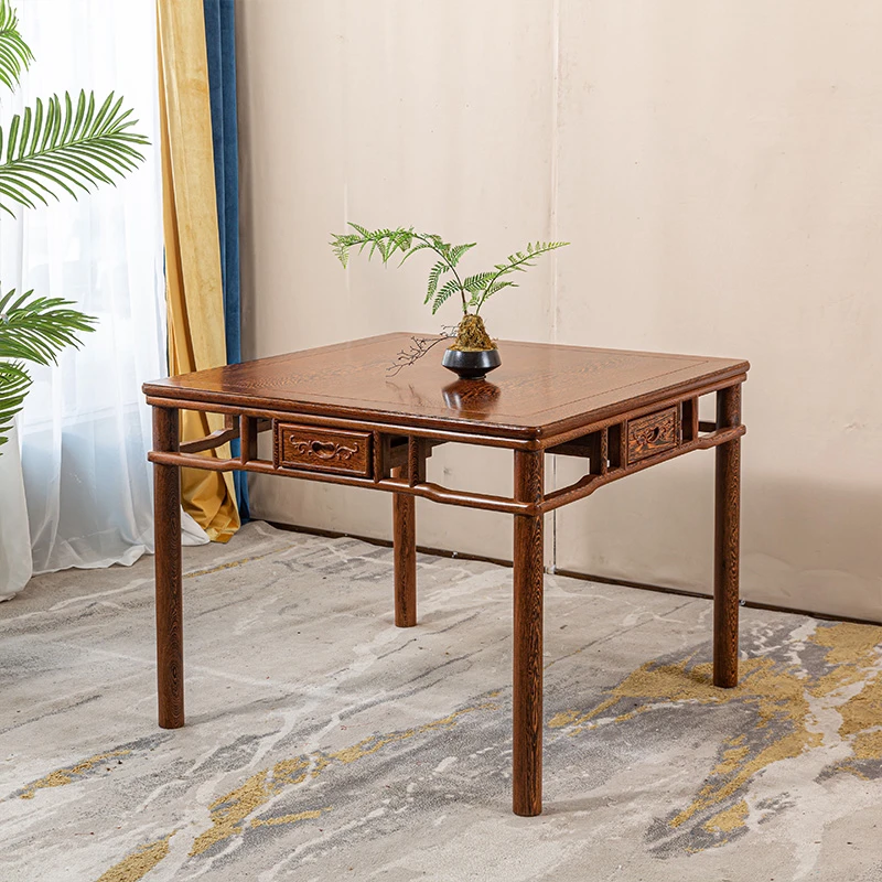 鸡翅木大方桌八仙桌单桌