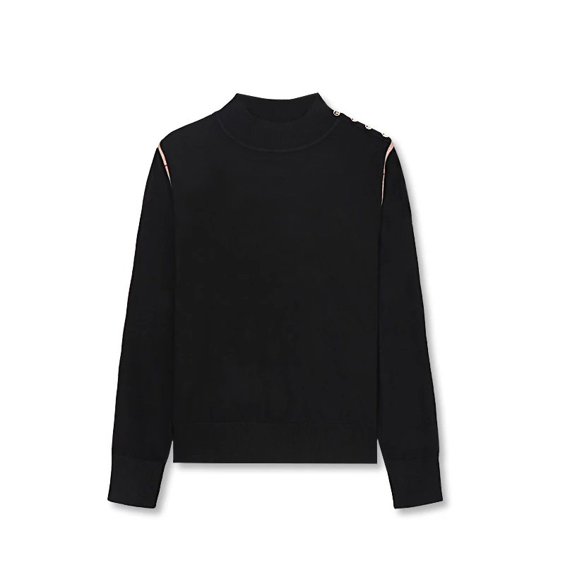 【小云总专属】70008-ZH秋季新款圆领套头针织女装打底衫上衣两件装