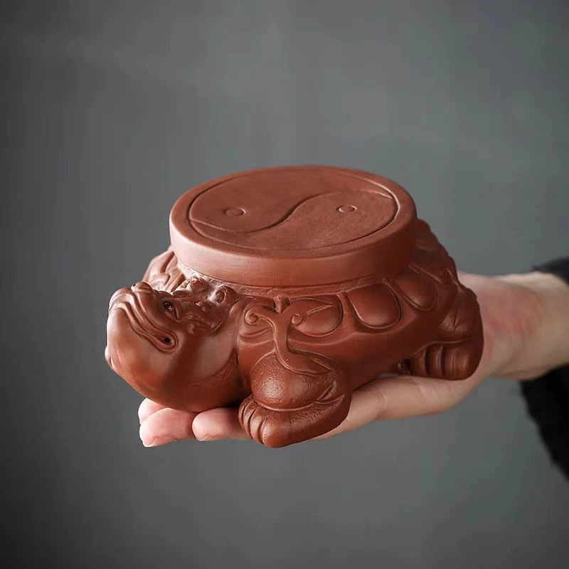 匠器紫砂乌龟大号茶宠摆件茶玩家用