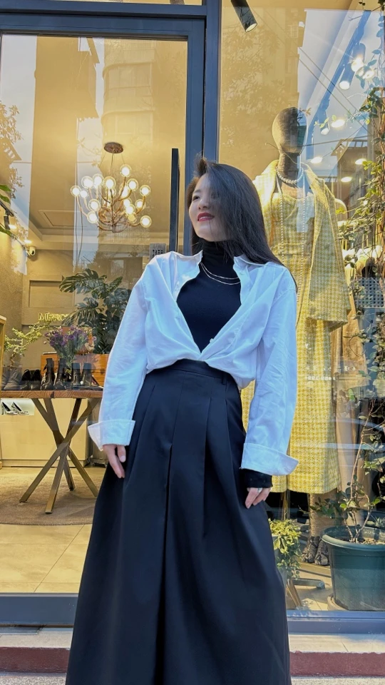 MIRROR （涛姐精选）白色极简衬衫