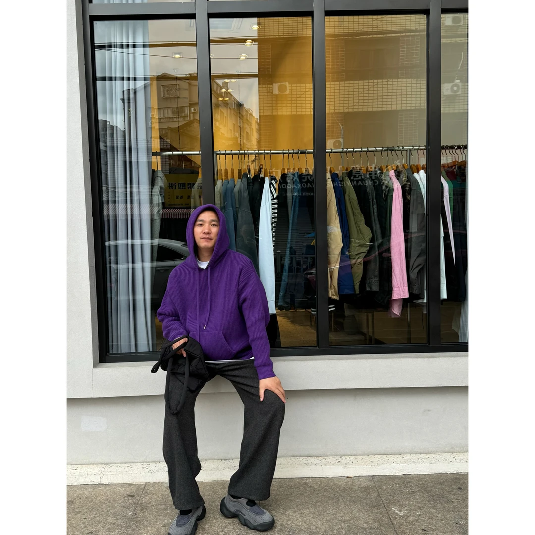 【韩国东大门】经典连帽抽绳毛衣