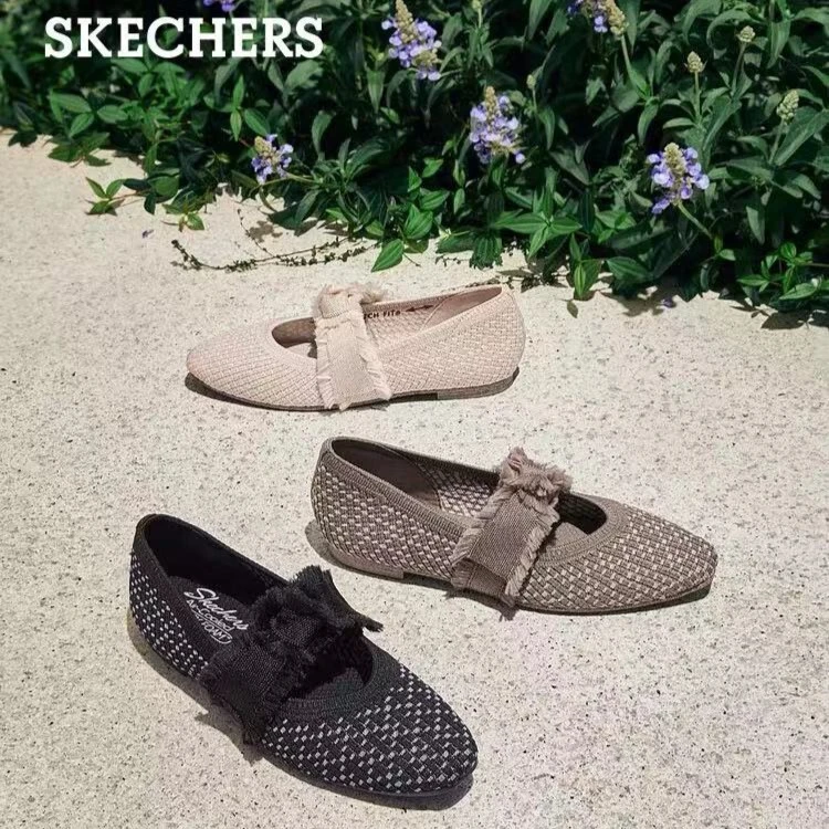Skechers斯凯奇春夏女款复古鞋时尚浅口舒适女鞋休闲鞋低帮鞋