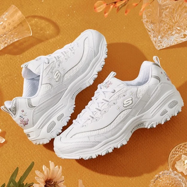 【雪花熊】Skechers斯凯奇女鞋潮运动甜酷熊猫鞋经典老爹鞋149466